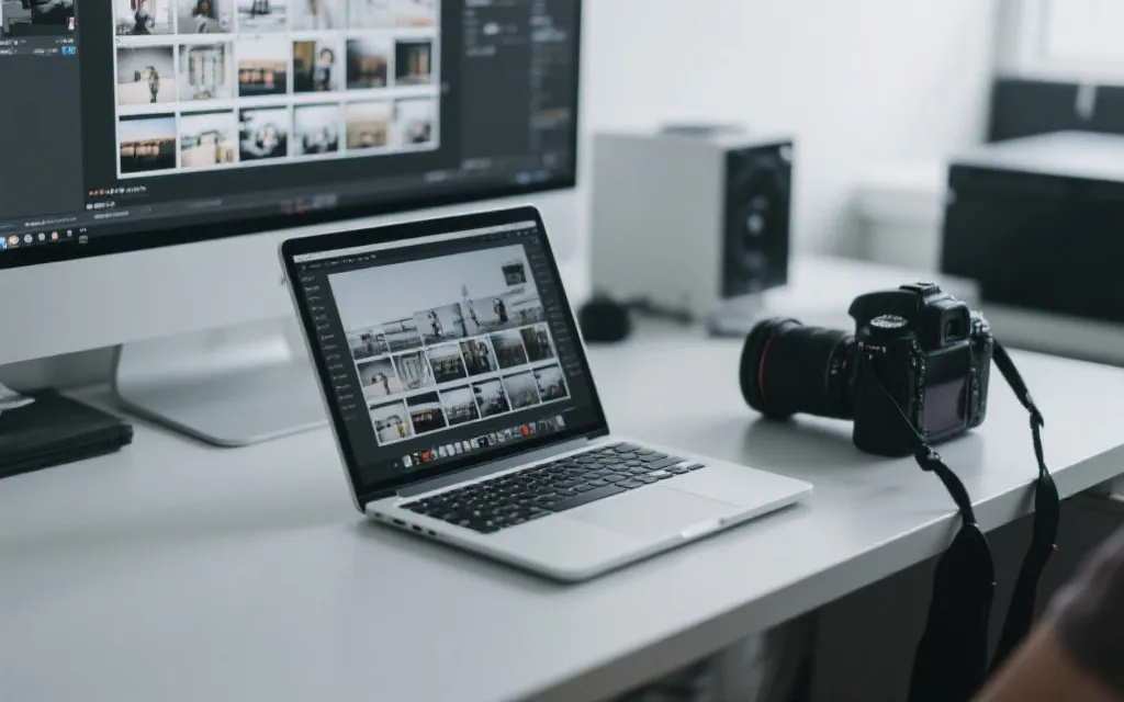 媒体工作间进行图片回传与编辑发布的工作流场景